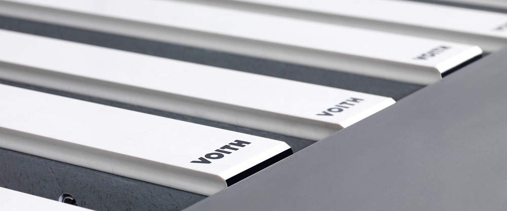 Each VForm hydrofoil can be adjusted individually depending on paper grade.