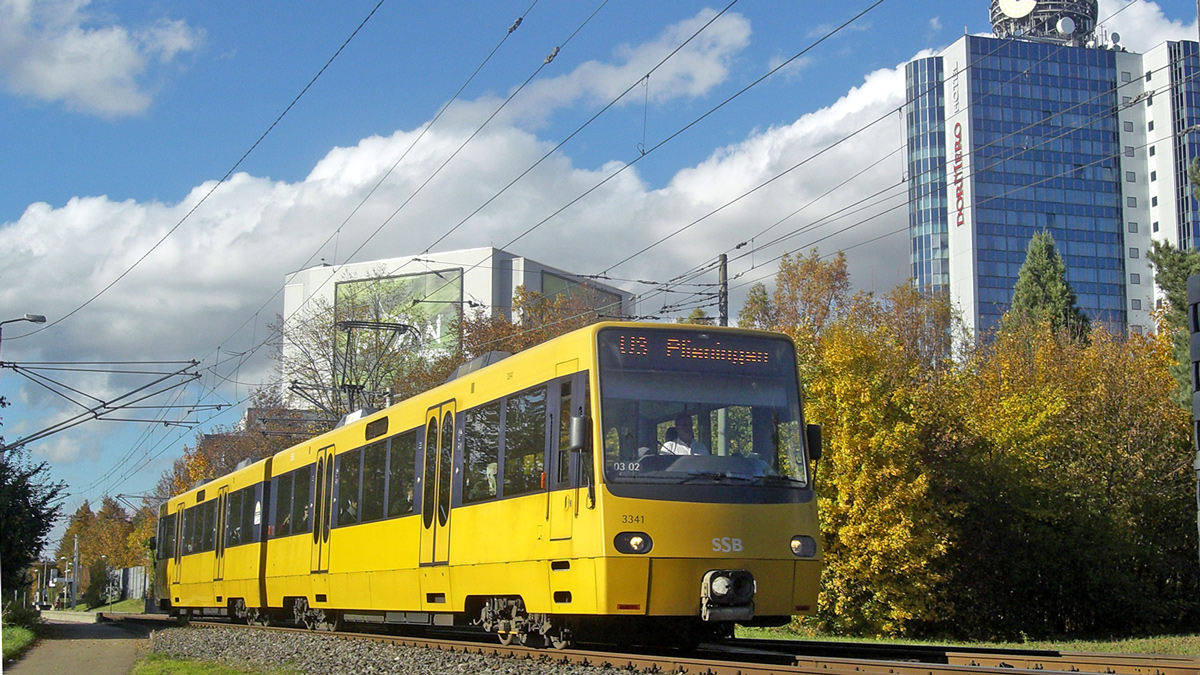 Stadtbahnfahrzeug der Stuttgarter Straßenbahnen AG