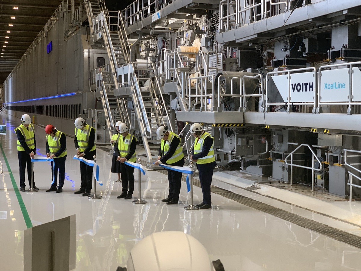 Die offizielle Einweihungsfeier von der PM 6 in Stora Ensos Werk in Oulu Die offizielle Einweihungsfeier von der PM 6 in Stora Ensos Werk in Oulu