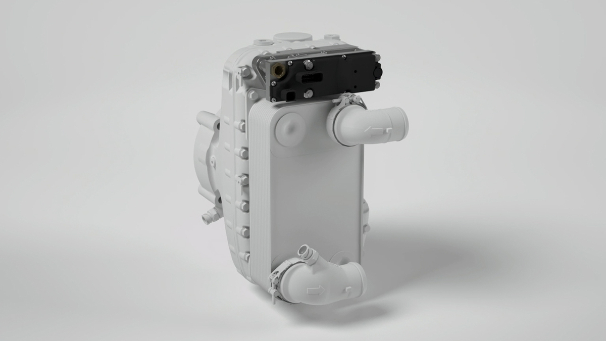 Die Mechatronic Retarder Control Unit (MRCU) wird direkt im Retarder integriert.