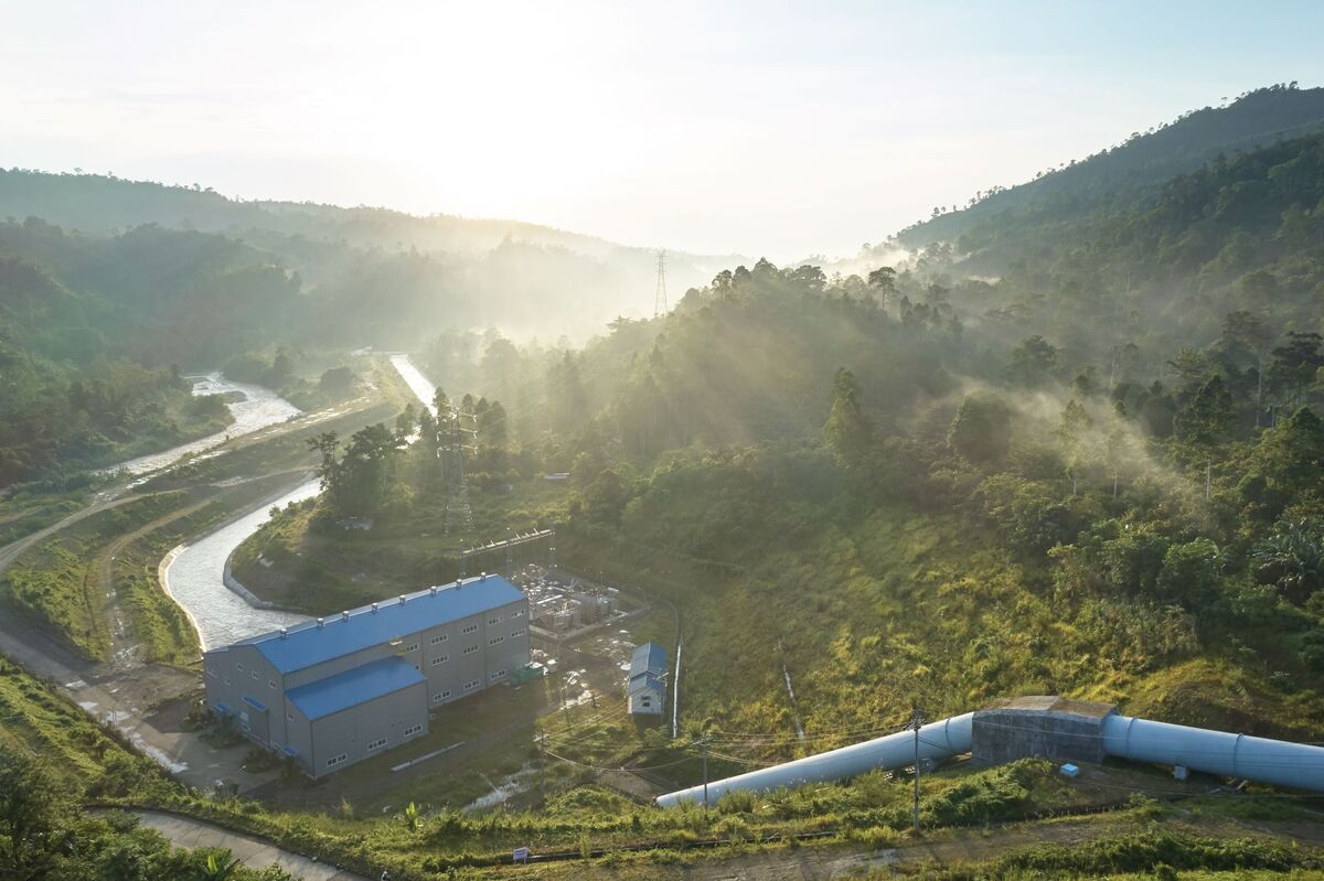 Small hydropower station in Indonesia