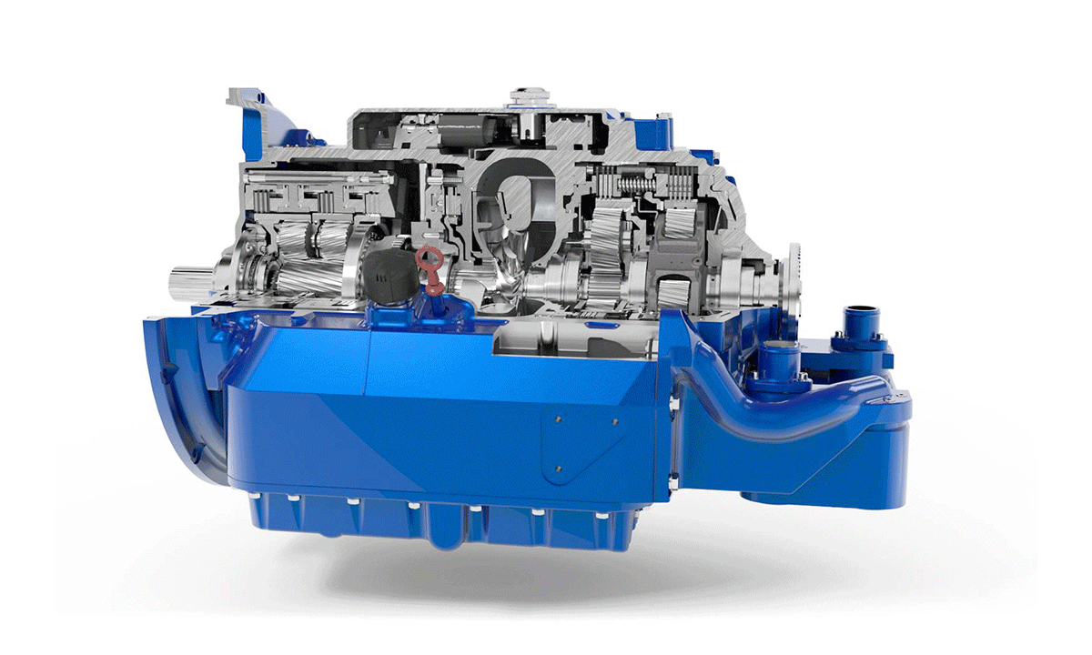 Cross section of DIWA.6 automatic transmission