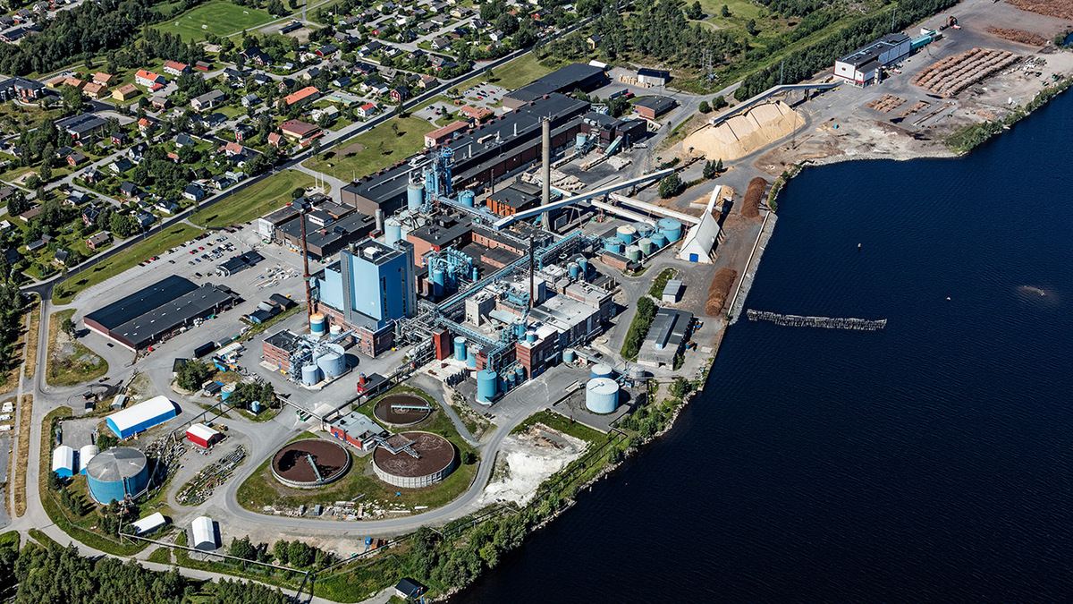 Obbola paper mill. Photo credit: Bergslagsbild
