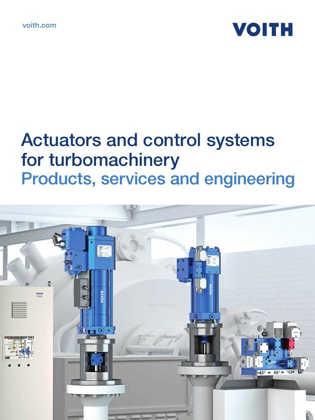 Actuators and control systems for Voith turbomachinery