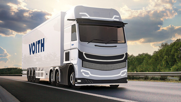 Voith commercial vehicle electric drive system