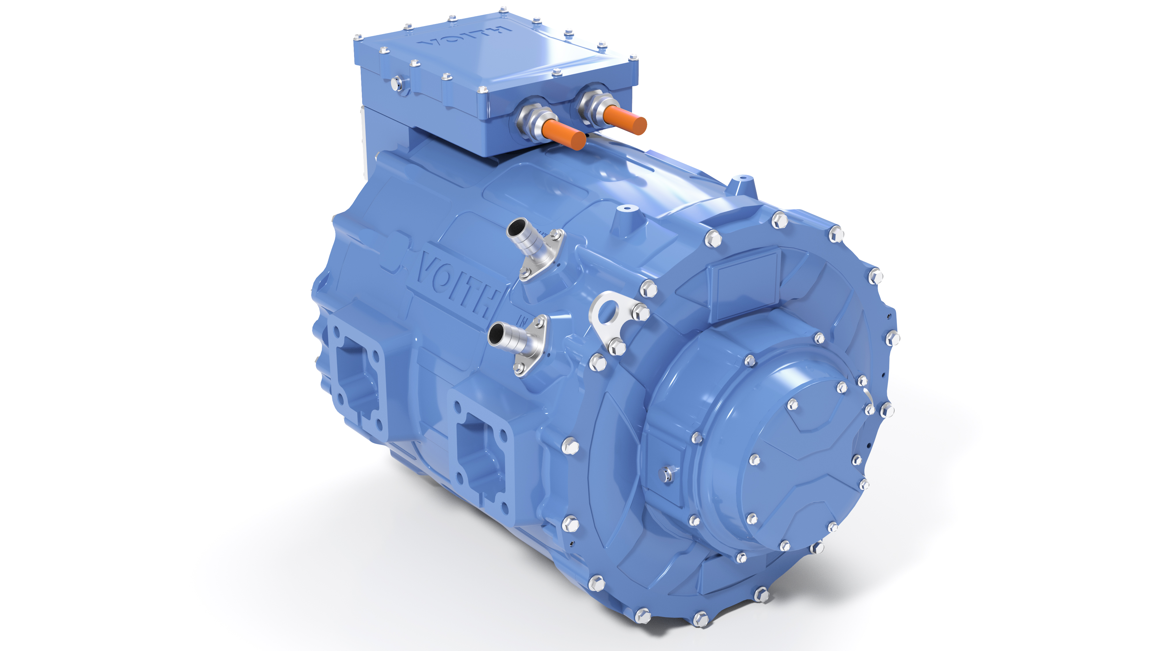 HD motor of the Voith Electrical Drive System (VEDS) with 310 kW continuous power and 410 kW peak power.