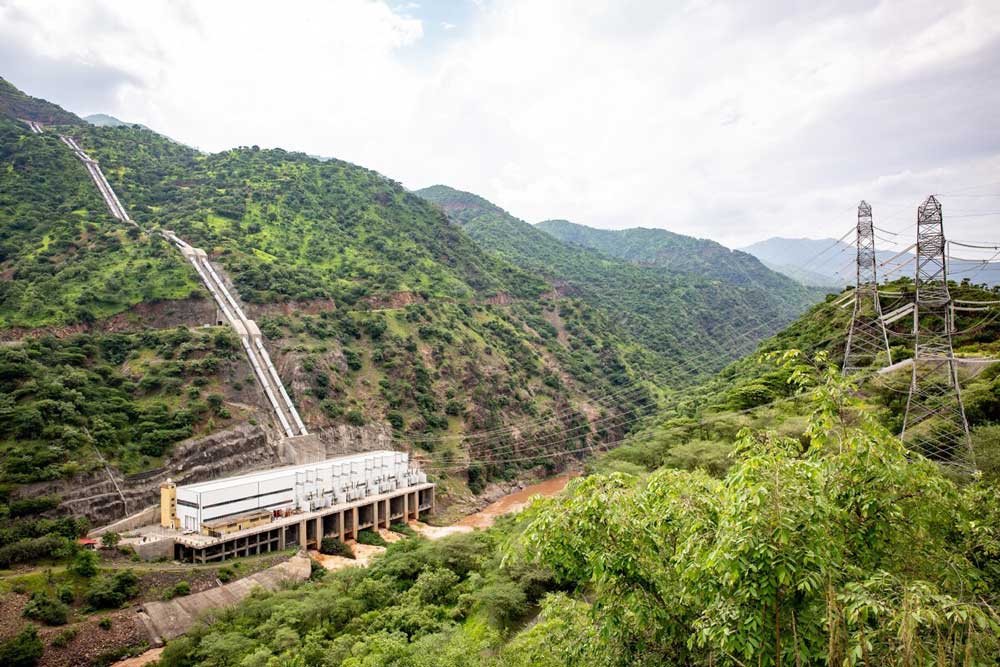 Ethiopian hydropower plant Gilgel Gibe II 
