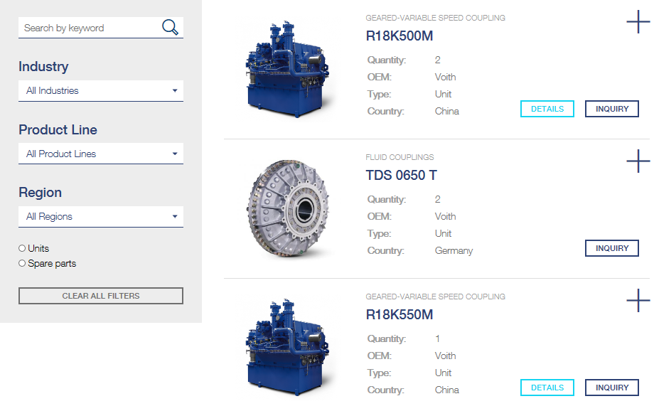 Voith Turbo Marketplace