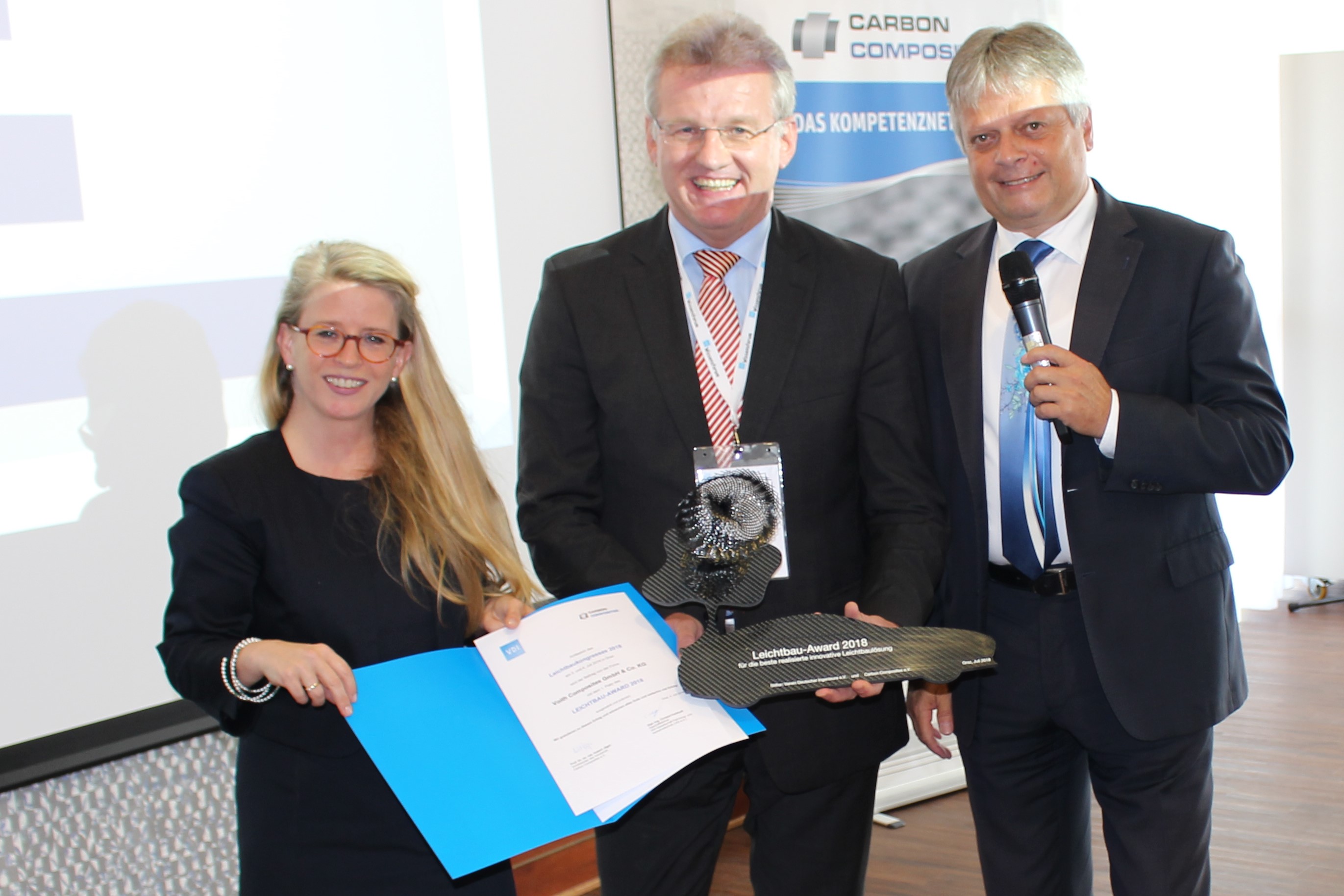 Voith | | Voith Composites wins the Lightweight Design Award 2018