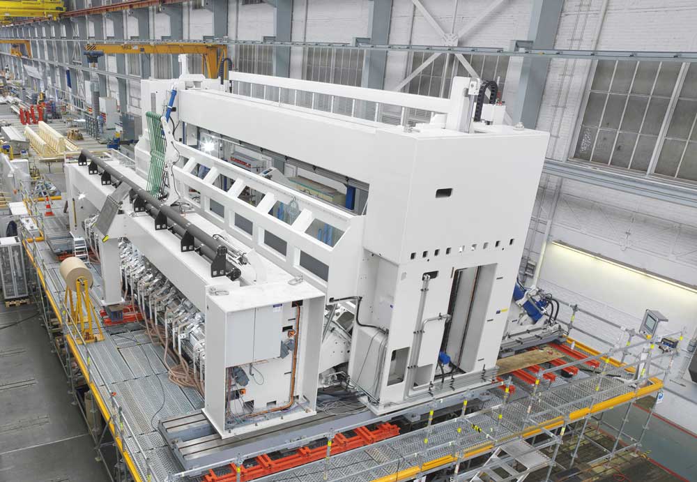 Before delivery, the two-drum winder is extensively tested at Voith.