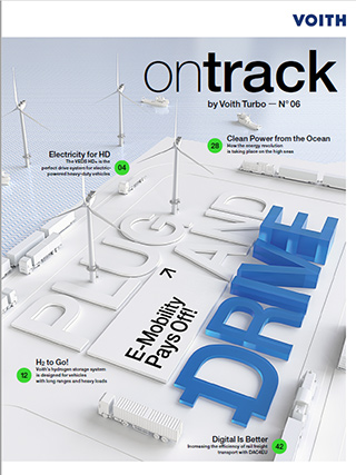 ontrack, customer magazine by Voith Turbo