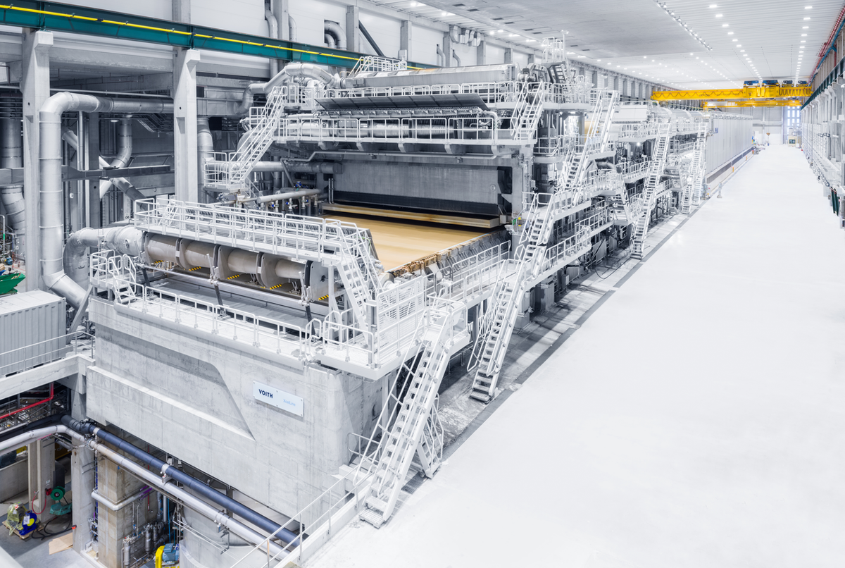 SCA uses digitalization and automation solutions from the Papermaking 4.0 portfolio of Voith and BTG across the entire paper machine.